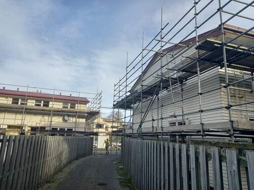Customised scaffolding hire package erected in Christchurch